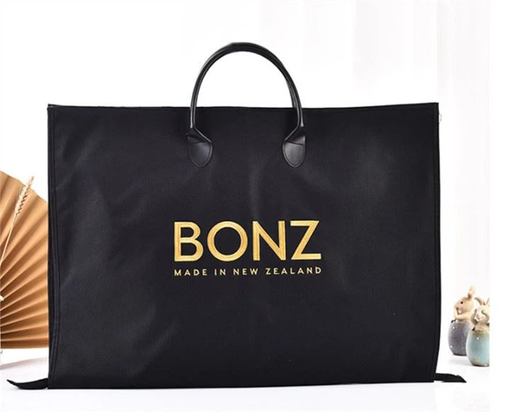 Non-woven Embroidered Suit Bag Custom Zipper Oxford Cloth Suit Sleeve Storage Suit Bag Clothes Dust Cover